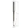 CMT Spiral Router for aluminum, HSS 5% Co Ø5x16/55/90 S=8.0, Z=1, positive, RH