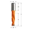 CMT Center Drill Bit S10x20 L57.5 HW with Tip + Chamfer 4-Flute