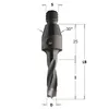CMT C-tappborr HW med gängat fäste S=M10+kona 30° 
