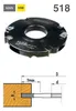 Frezite Not Cutter HW with insert, steel body Ø180 x 8.0 x Ø30 Z=4+V4 MAN