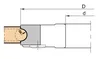 Frezite Halvrundningsfräskropp, EXKL profilskär Ø140 x 30 x Ø30  Z=3 MAN, R6-R8, stålkropp