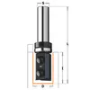 CMT Grooving Cutter with Replaceable Inserts and Bearings D19 I28,3 L69 S8