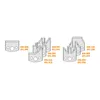 CMT UNI profilsats 100x40xø30, Z=2+2 MAN