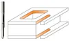 CMT Glass opening cutter D6 I18+18 S6 Solid HM.