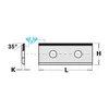 CMT Turning Insert DP(DIA) 30x12x1.5 1 side, 35°, d=4, a=14