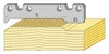 Profile 91013, tongue and groove panel, wavy