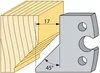 Mirrored 94265 45° bevel x 17mm
