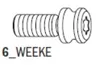 CMT Track Screw for c-tap drill system Weeke M5x11.5/17