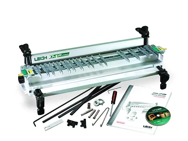 Leitz D4R Pro tappjigg med tillbehör för exakt tapp- och borrarbete i trä