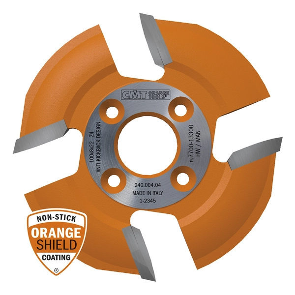 CMT justerfräs 100x8,0x22 mm Z4 240.004.04 för spårfräsning i trä