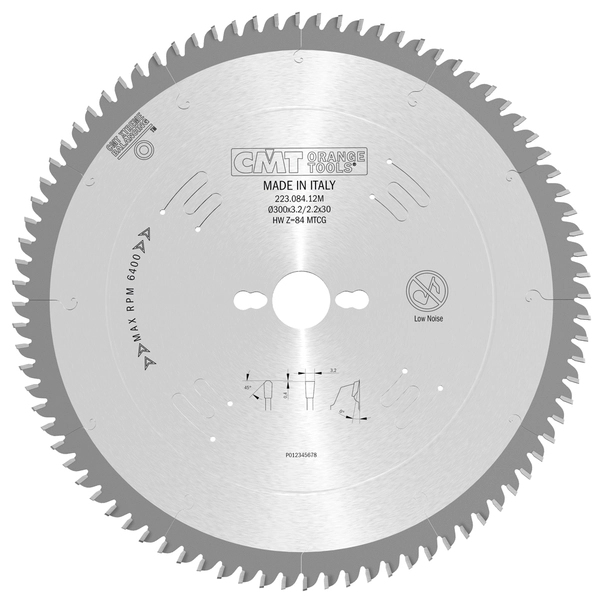 CMT kompositklinga 300x3,2x2,2x30 mm Z84 223.084.12M för Corian och solid surface