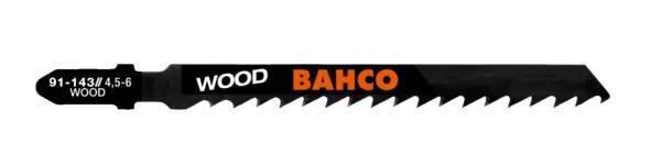Bahco sticksågblad för trä 91-143/4,5-6 WOOD med grov tandning för snabb kapning i trä
