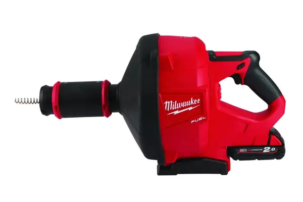 Milwaukee M18 FUEL avloppsrensare med batteridrift och spiral för effektiv rensning av stopp i avlopp och rör