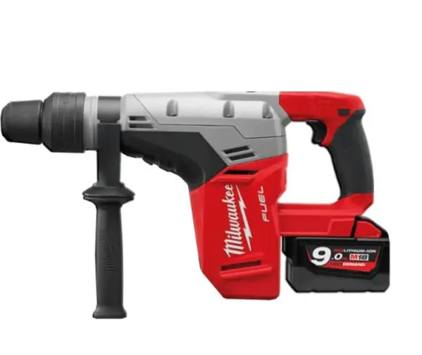 Milwaukee M18 FUEL borrhammare med 9.0 Ah batteri och SDS-Plus fäste för kraftfull borrning i betong