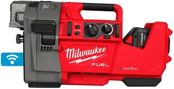 Milwaukee M18 FUEL rillmaskin med ONE-KEY för professionell rillning av stålrör inom VVS och sprinklerinstallation
