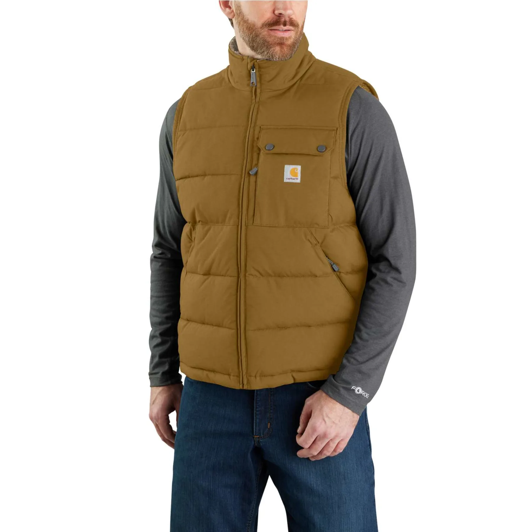 CARHARTT® Loose Fit Midweight Insulated Vest, Oak Brown