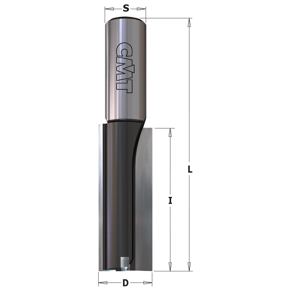 CMT Notfräs rak HW Z2 m bottenskär D13 I26 L52 S12 RH