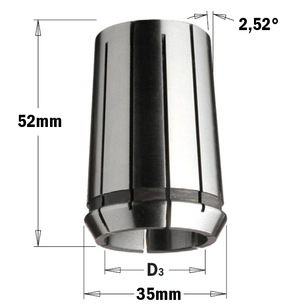CMT Spännhylsa 25mm DIN6388