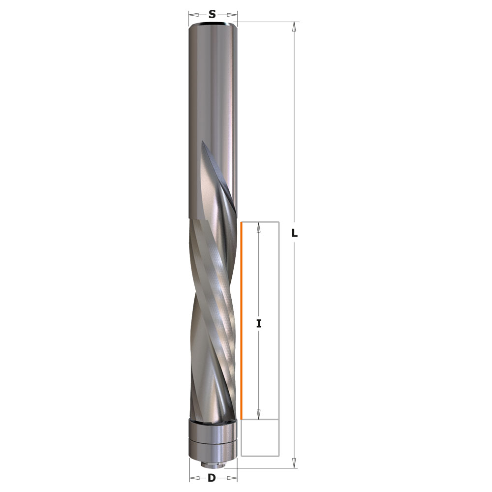 CMT Kantfräs HM D12,7 I42 S12 L114 up/downcut Z2+2