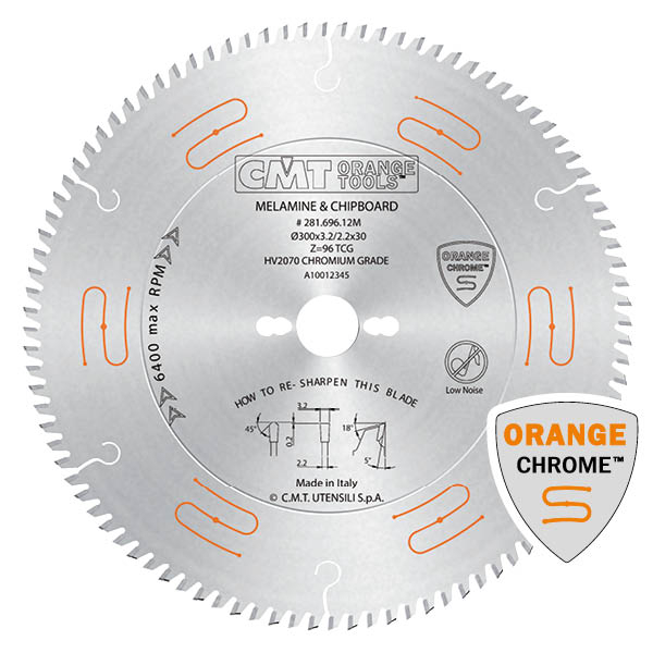 CMT Sågklinga D350 d30 Z84 CHROME 10TCG