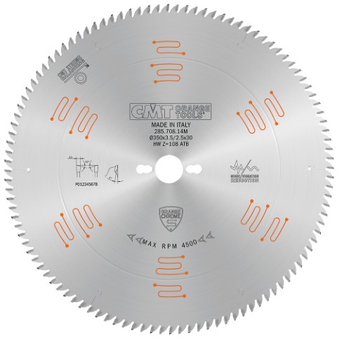 CMT Sågklinga D350 Z108 d30 CHROME K3,5