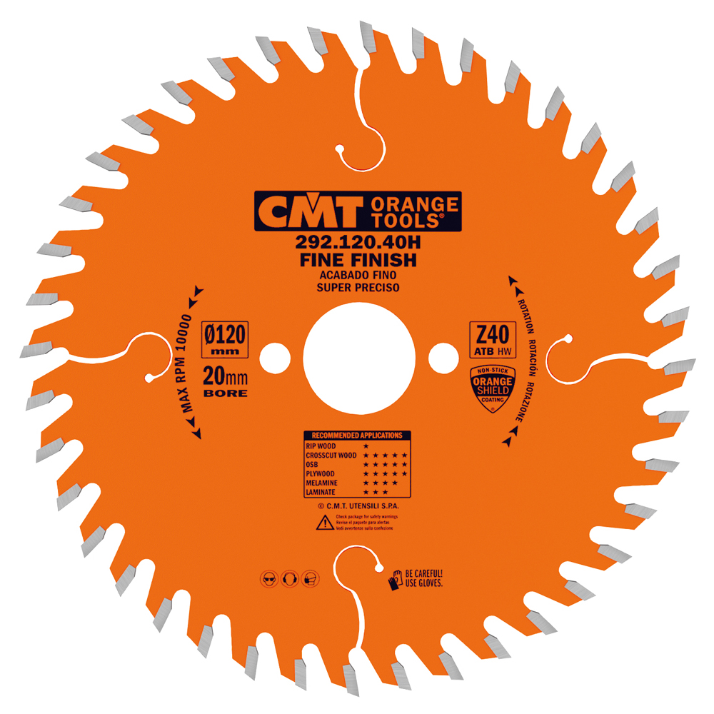 CMT Kapsågklinga fin finish D120-260