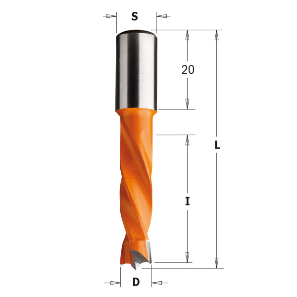 CMT Centrumtappborr D5 S10x20 RH I30 L57,5