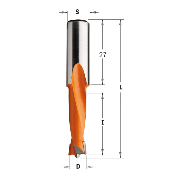 CMT Centrumtappborr D4 S10x27 RH I18 L57,5