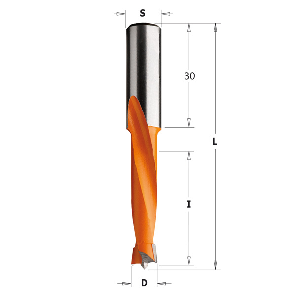 CMT Centrumtappborr D8 S10x30 LH I35 L70