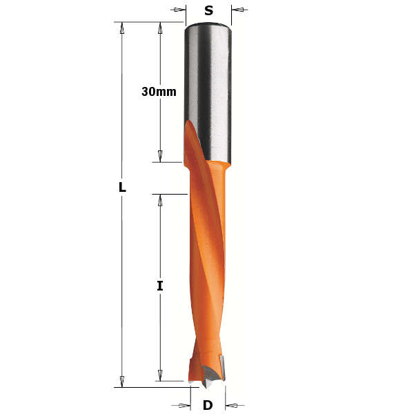 CMT Centrumtappborr D5 S10x30 LH I44 L77