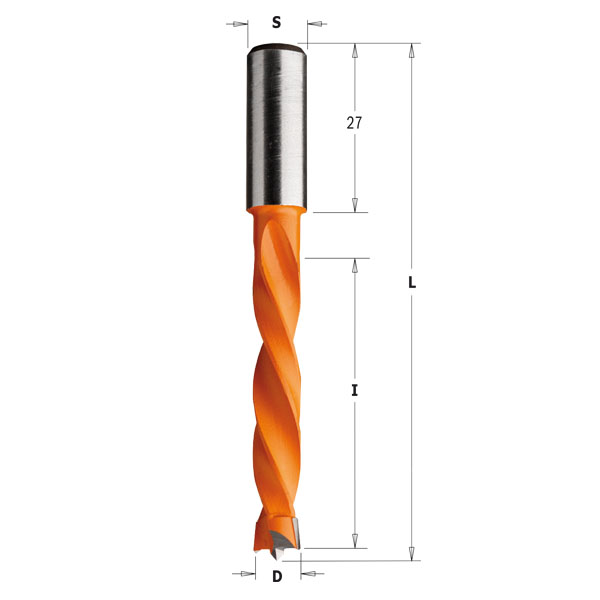 CMT Centrumtappborr D5 S10x27 RH I50 L85