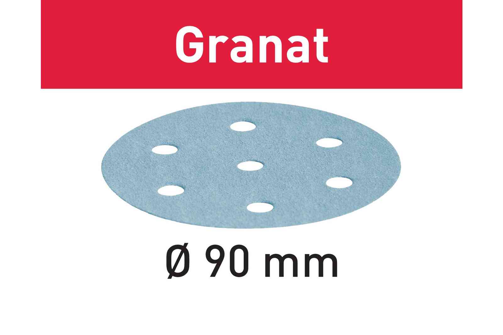 Festool Slippapper STF D90/6 GR Granat