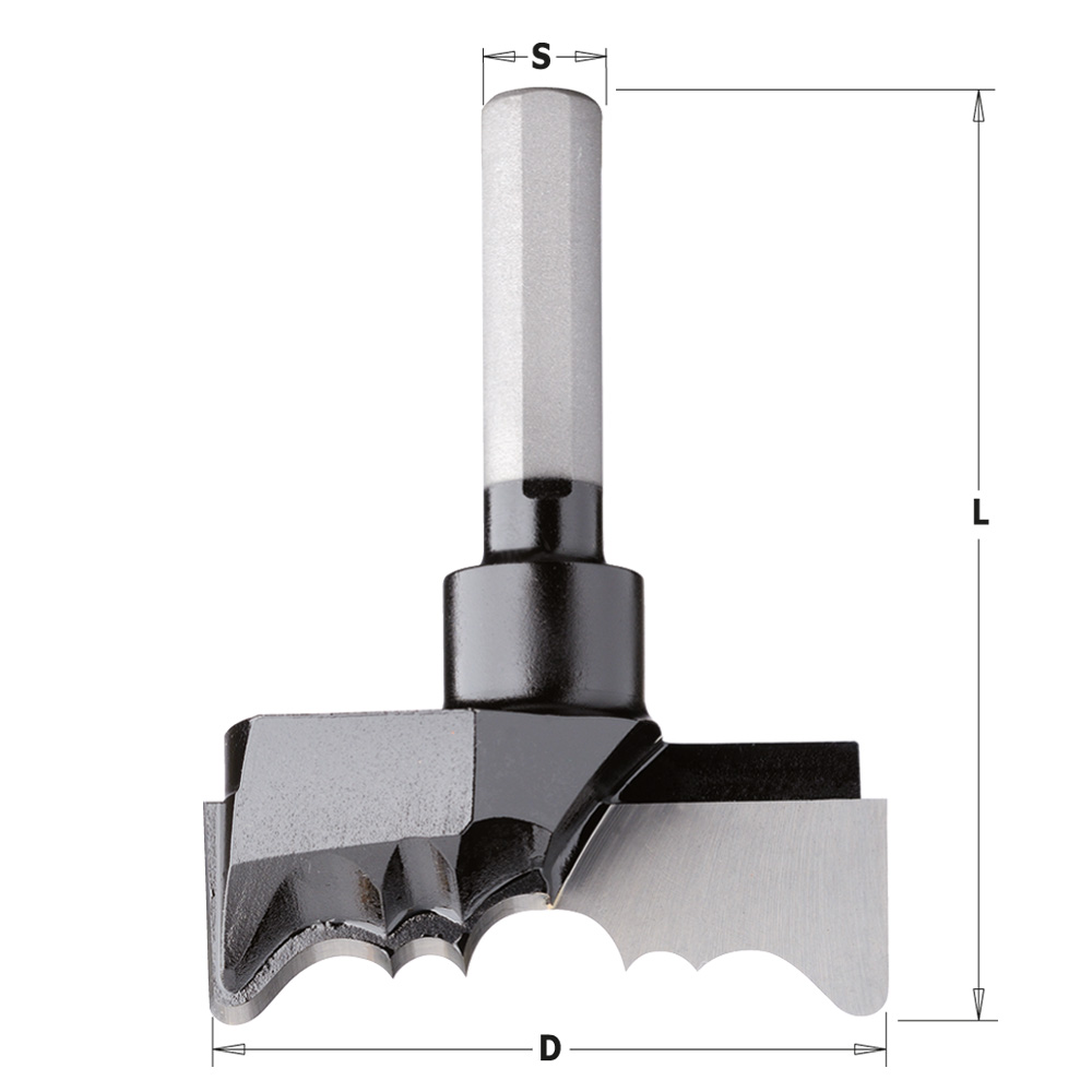 CMT Rosettborr D54 L71,3 S9,5 Max RPM 1500