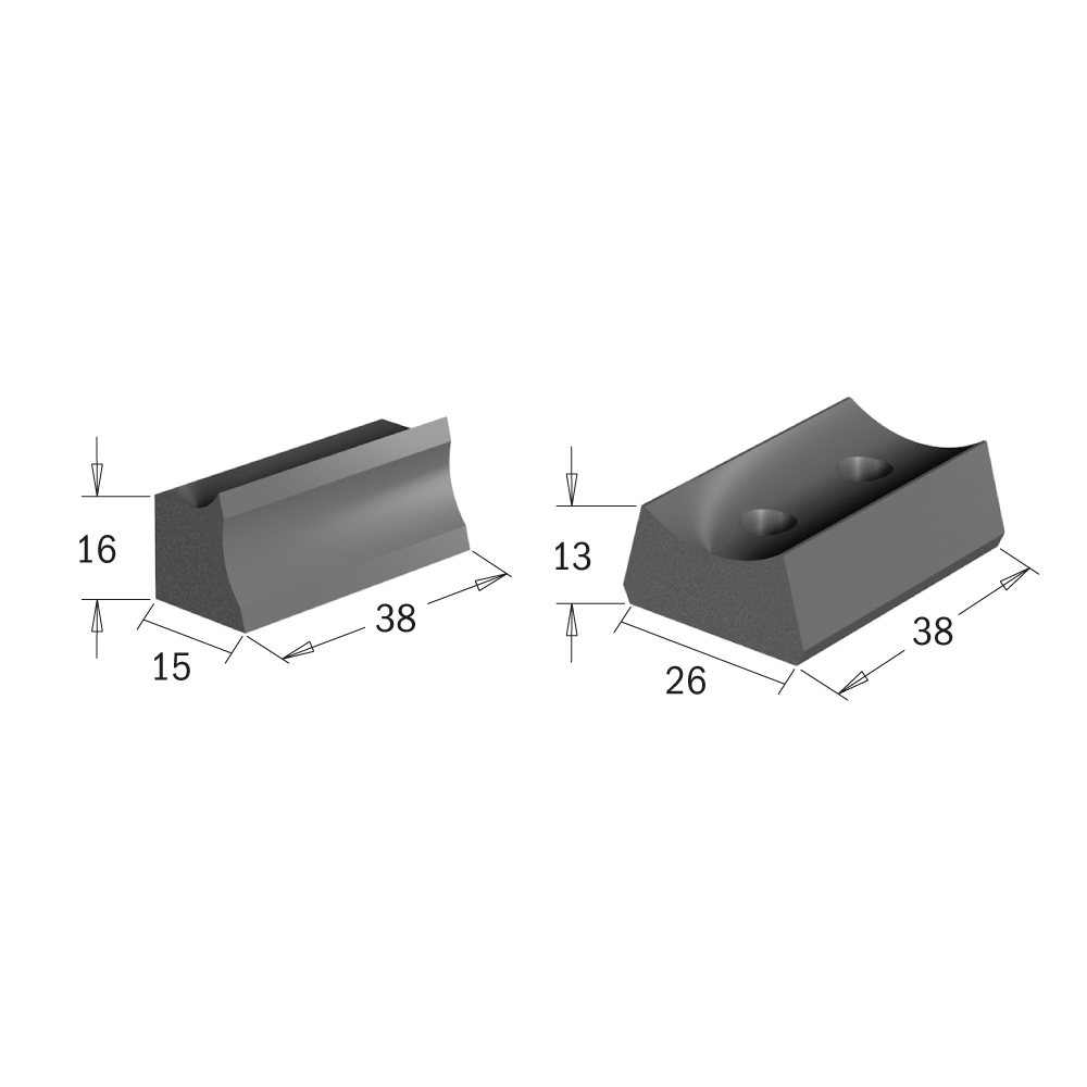 CMT Spännkil för vändskärskutter CMT 22x11x9,5  (694.003)