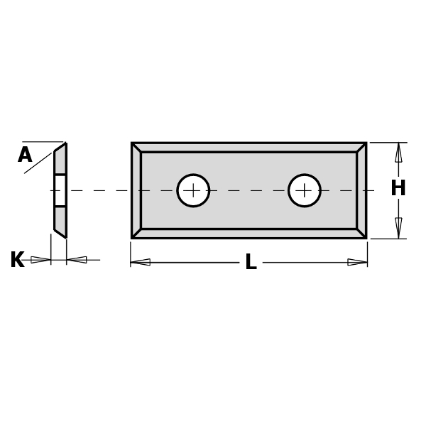 CMT vändskär 39,5x9x1,5