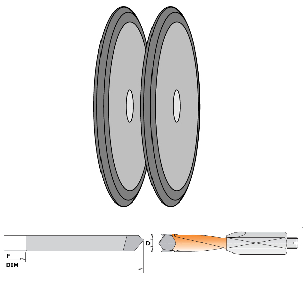 CMT Slipskiva för EXtreme skärpa D125x5,5mm för d3 till 7mm