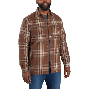 CARHARTT® Flannel Sherpa Lined Shirt Jac, Burnt Sienna