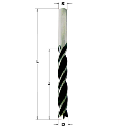 CMT Spiralborr centrumspets D3 HS S3 I33 L61 RH