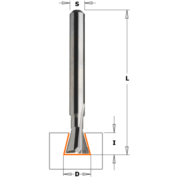 CMT Sinkfräs D14 I16 S10 L60 9⁰