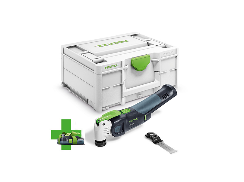 Festool Multiverktyg 18 V OSC 18 E-Basic- + batteri på köpet!