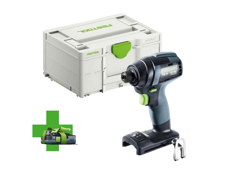 Festool Slagskruvdragare TID 18 Basic + batteri på köpet!