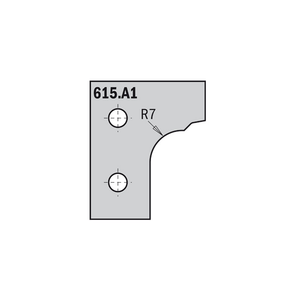 CMT Profilskär HW 30x25x2  1 par profil 615.A1