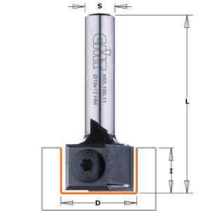 CMT Notfräs v-skär D19 I12 L45 S8