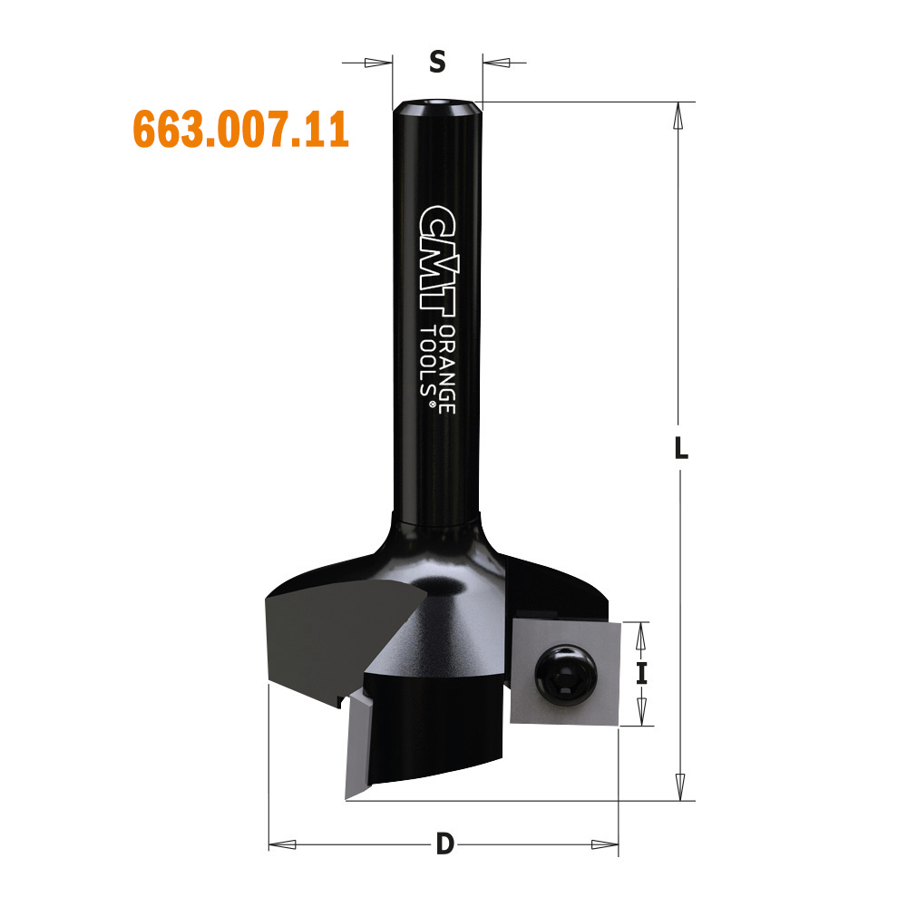 CMT Fräskutter för CNC D34,9 I10 L60 S8 Z3