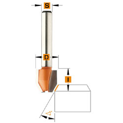 CMT Fas o kantfräs D12 I12,7 S6 0-30⁰ L44,5