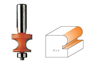 CMT Profilfräs med kullager S6 D25,4 I18,6 R4,75 L61,2