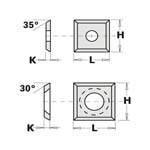 CMT vändskär HM 14x14x2 z4