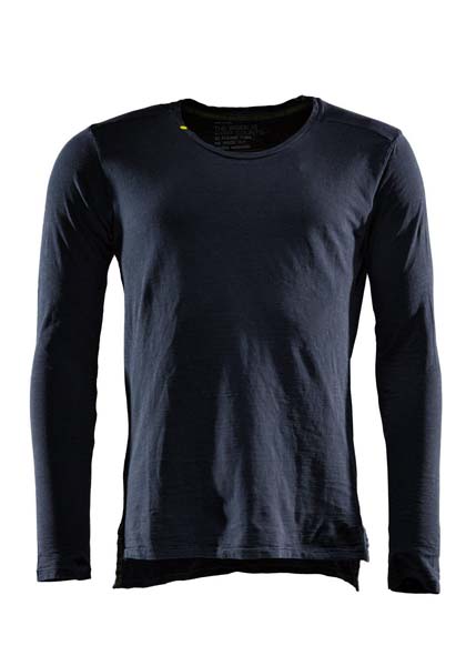 Monitor Comfort tee LS, T-shirt long sleeve, Caviar black
