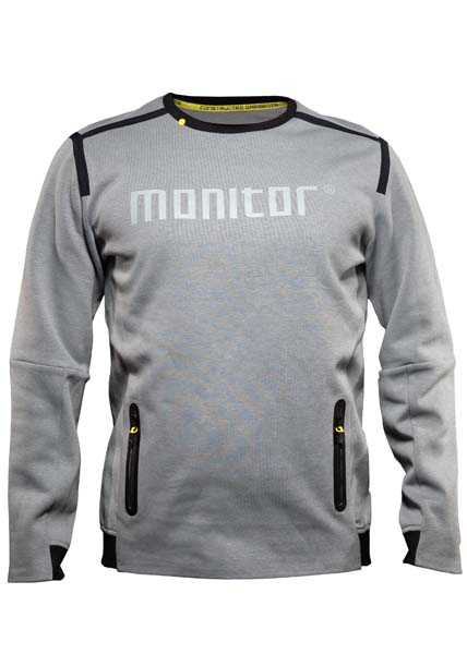 Monitor Sweatshirt two, Sweatshirt, Grey melange