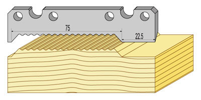 Profil 91013, faspanel, vågad
